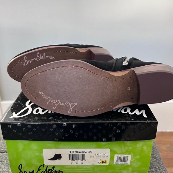 Sam Edelman black suede booties - Picture 6 of 6